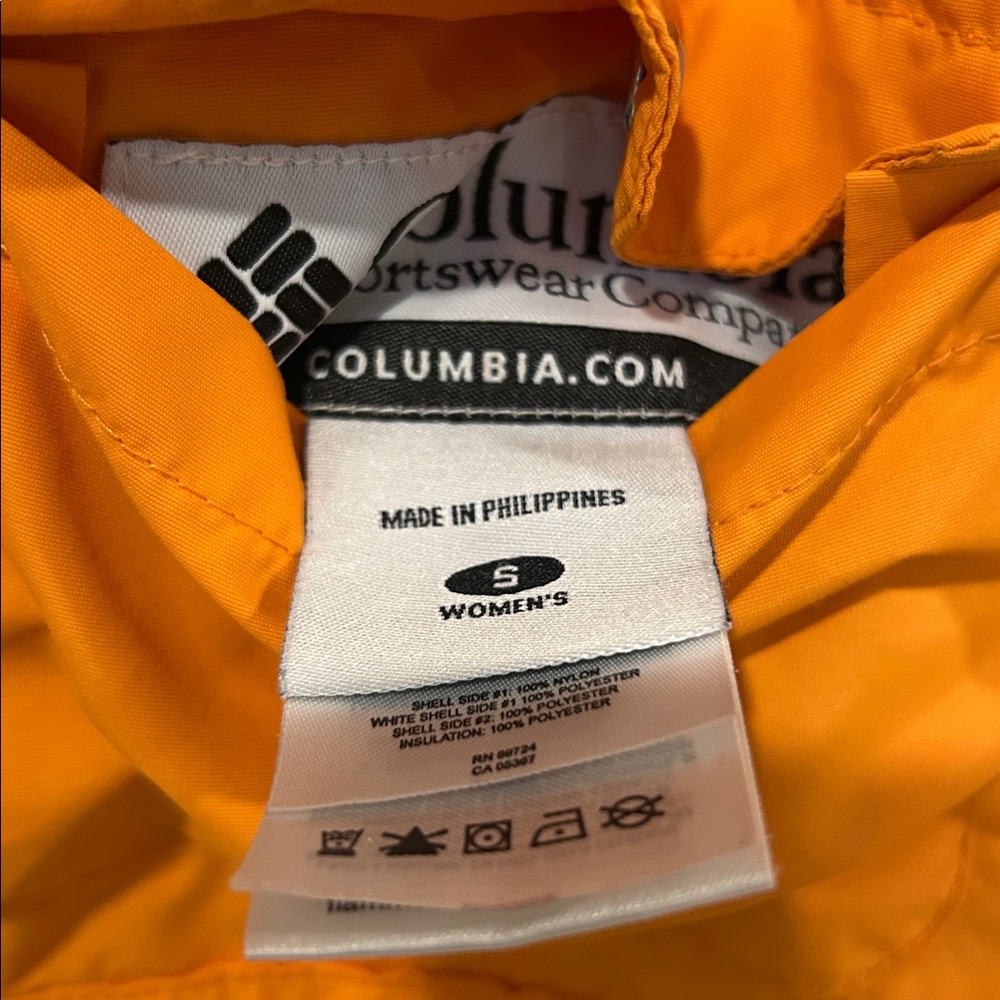 Columbia Orange/Dark Orange REVERSIBLE Utility Jacket Size S - Picture 9 of 10